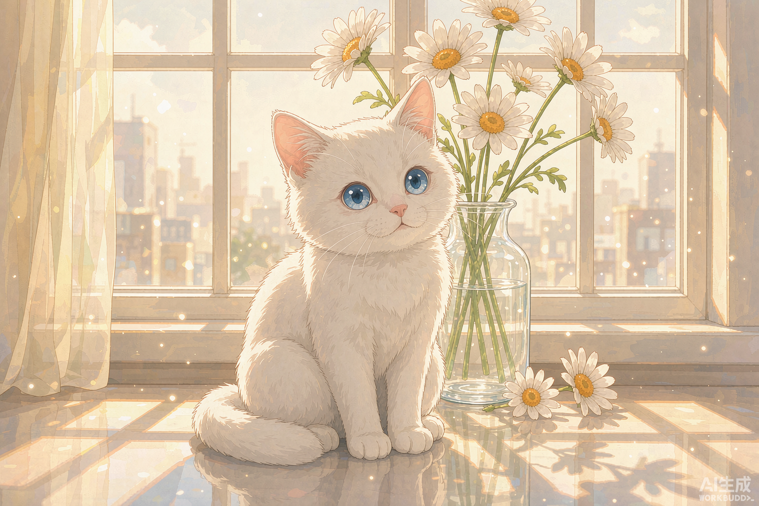 窗边的猫